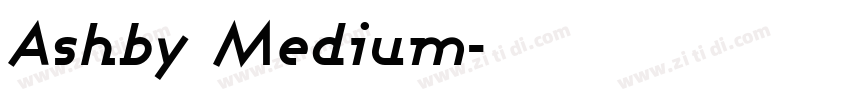 Ashby Medium字体转换